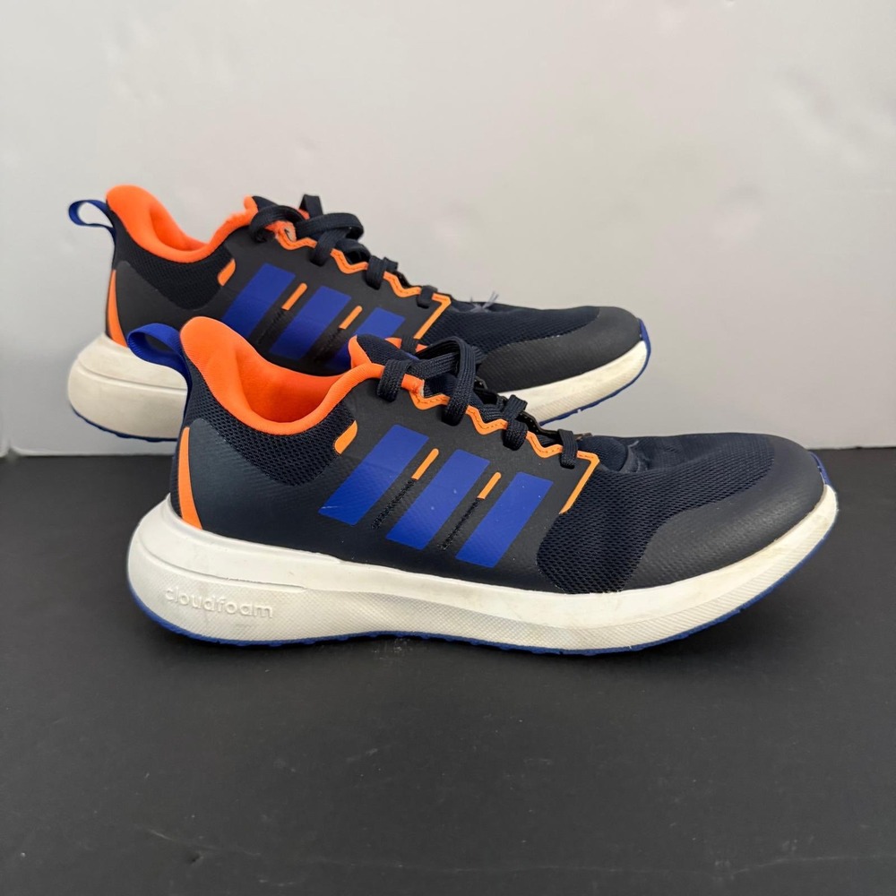 Adidas Cloudfoam Navy Blue Orange Running Shoes HP5440 Mens 7